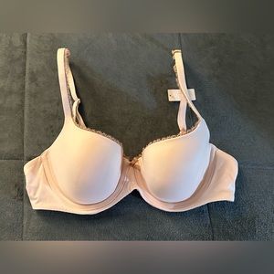 NWT - Love by GAP, Women’s Live-In Pretty Demi bra / size 36B / color: tan